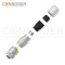 M12 Female Straight Circular Connector-Metal Assembled,Field Wireable,Solder Connection,A code,Shielded