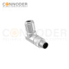 M12 Male Right Angle Circular Connector-Metal Assembled,Field Wireable,Solder Connection,A code,Shielded