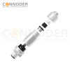 M12 Male Straight Circular Connector-Metal Assembled,Field Wireable,Screw Connection,A code,Shielded,PG7