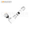 M12 Female Angle Circular Connector-Metal Assembled,Field Wireable,Screw Connection,A code,Shielded,PG9