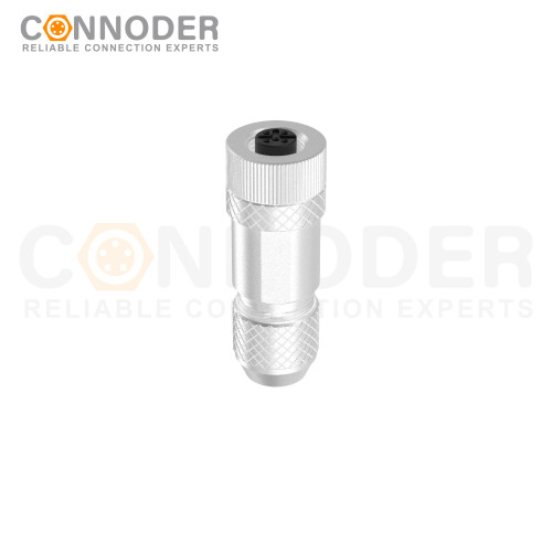 Wholesale M12 A Circular Connector | 4 Pin Female Metal Assembled,Field Wireable,Screw Connection,A code,Shielded,PG9