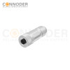M12 Female Straight Circular Connector-Metal Assembled,Field Wireable,Screw Connection,A code,Shielded,PG9