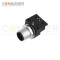 M12 Male Curved Circular Connector-Rear Mount Sockets, PCB Dip-solder Connection,A code,M15x1