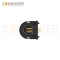 M12 Male Curved Circular Connector-Rear Mount Sockets, PCB Dip-solder Connection,A code,M15x1