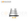 M16 Round Plug Connector Rear Panel Mounted Welded Type Connector Ip67 Waterproof, Industrial Automation Signal Connector