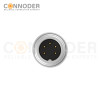 M16 Round Plug Connector Rear Panel Mounted Welded Type Connector Ip67 Waterproof, Industrial Automation Signal Connector