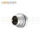 M16 Male Rear Fastened Nuts Welded Install Waterproof Metal Industrial Circular Connectors