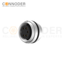 Wholesale M16 Female 2-24 Pin Circular Connector |  Waterproof Straight Solder Cable Front Fastened Industrial Automation Connector(M18*0.75)