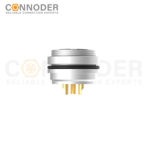 M16 Round Female Plug Connector Waterproof Straight Solder Cable Front Fastened Industrial Automation Connector(M18*0.75)