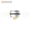 M16 Round Female Plug Connector Waterproof Straight Solder Cable Front Fastened Industrial Automation Connector(M18*0.75)