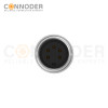 M16 Round Female Plug Connector Waterproof Straight Solder Cable Front Fastened Industrial Automation Connector(M18*0.75)