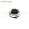 M16 Round Female Plug Connector Waterproof Straight Solder Cable Front Fastened Industrial Automation Connector(M18*0.75)