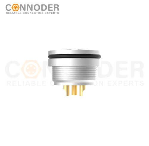 M16 Female Circular Connectors Plug Straight Solder Cable Rear Fastene Panel mount Connector(M18*0.75)