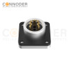 M16 Square Flange 5Pin Female Socket Panel Mount Connector with 4-hole Flange,IP67 Waterproof,Solder Type, Unshielded