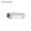 M16 5Pin Male Cable Connector,Field Assembly Type,A Code,Solder Connection, Straight Metal Assembled , Ip67 Waterproof
