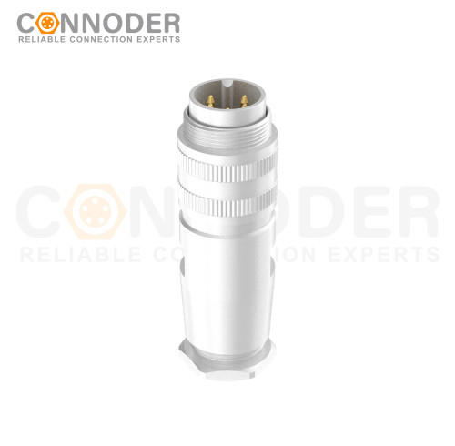 M16 5Pin Male Cable Connector,Field Assembly Type,A Code,Solder Connection, Straight Metal Assembled , Ip67 Waterproof