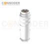 M16 5Pin Male Cable Connector,Field Assembly Type,A Code,Solder Connection, Straight Metal Assembled , Ip67 Waterproof