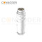 M16 5Pin Male Cable Connector,Field Assembly Type,A Code,Solder Connection, Straight Metal Assembled , Ip67 Waterproof