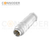 M16 5Pin Male Cable Connector,Field Assembly Type,A Code,Solder Connection, Straight Metal Assembled , Ip67 Waterproof