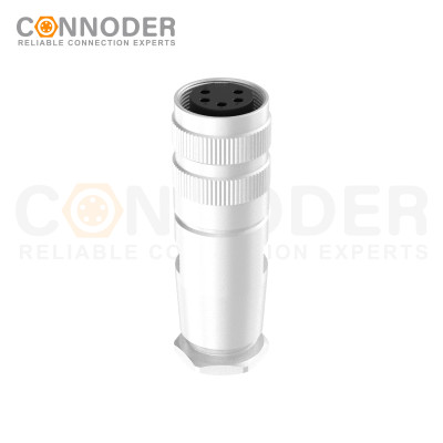 Wholesale M16 Female 6 Pin Straight Female Solder Circular Connector | Assembled Metal Housing C091 Plug Waterproof Connector