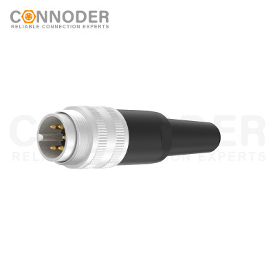 M16 Sensor connector waterproof IP65 Straight Metal Plastic Solder Assembly plug 2 3 4 5 6 7 8 12 14 16 19 24Pin with Plastic Tube