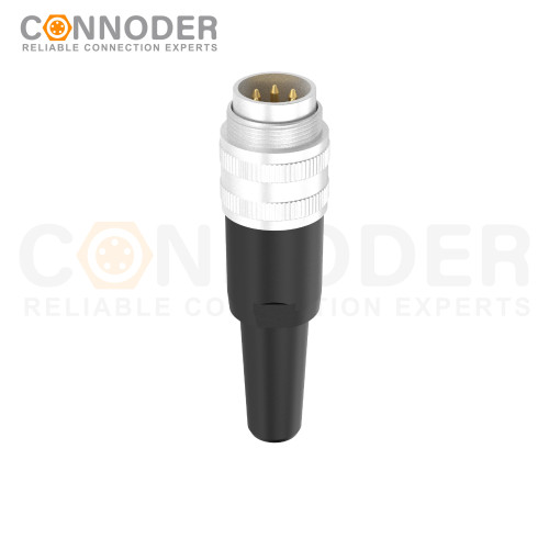 M16 Sensor connector waterproof IP65 Straight Metal Plastic Solder Assembly plug 2 3 4 5 6 7 8 12 14 16 19 24Pin with Plastic Tube
