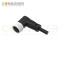 M16 Female Cable Connector Overmolded Right Angled Connector Waterproof IP67 ,Shieldable, UL Certified 2~24 core Plug with Wire Harness