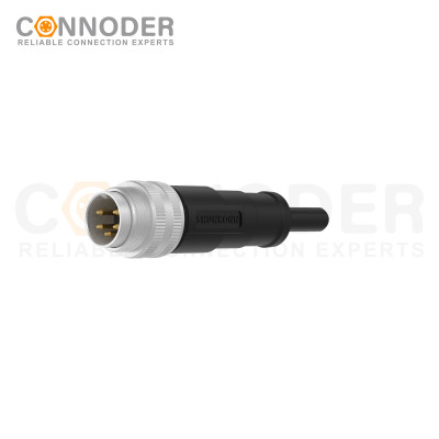 M16 Straight Cable Connector 2 24 core Plug with Wire Harne Overmolded Type Shield Waterproof Industrial Connector