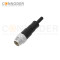 M16 Straight Cable Connector 2 24 core Plug with Wire Harne Overmolded Type Shield Waterproof Industrial Connector
