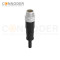 M16 Straight Cable Connector 2 24 core Plug with Wire Harne Overmolded Type Shield Waterproof Industrial Connector