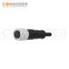 M16 Female Straight Cable Connector Pre-Cast Cable, Industrial Shielded Cable Sensor Waterproof Connector