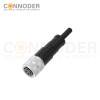 M16 Female Straight Cable Connector Pre-Cast Cable, Industrial Shielded Cable Sensor Waterproof Connector