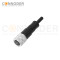 M16 Female Straight Cable Connector Pre-Cast Cable, Industrial Shielded Cable Sensor Waterproof Connector