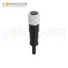 M16 Female Straight Cable Connector Pre-Cast Cable, Industrial Shielded Cable Sensor Waterproof Connector