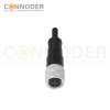 M16 Female Straight Cable Connector Pre-Cast Cable, Industrial Shielded Cable Sensor Waterproof Connector