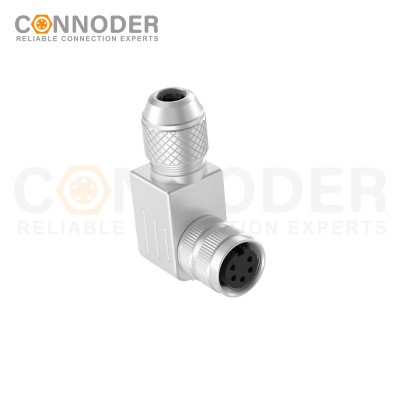 Wholesale M16 Female 5 Pin Circular Connector | Metal Right Angle Connector industrial Waterproof Power Cable