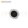 Wholesale M12 B Coded 5 Pin Front Fastened Panel Mount Circular Connector For Pcb, M12 X 1.0, Straight