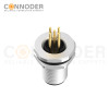 Wholesale M12 B Coded 5 Pin Front Fastened Panel Mount Circular Connector For Pcb, M12 X 1.0, Straight