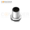 M12 B-coded Circular Connector Sensor Connector Aviation Plug Welded Plate Rear Mounted Front Lock