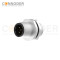 M12 B-coded Panel Circular Connector Plate Front-mounted Fastening Welded Ip67 Protection For Industry Grade Applications