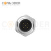 Wholesale M12 Male Face Plate Connector, B Code, Welded Type, Front Lock Mount, With Shield, Factory Manufacturer