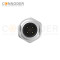 M12 Male Plug Industrial Connector Straight Soldering Backboard mounting Front Fastened Connector M16*1.5
