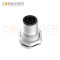 M12 Male Plug Industrial Connector Straight Soldering Backboard mounting Front Fastened Connector M16*1.5