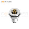 M12 Male Plug Industrial Connector Straight Soldering Backboard mounting Front Fastened Connector M16*1.5