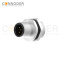 M12 5 Pin B Male Aviation Panel Mount Connector,Welded Plate Front Mounting (Rear Lock) Connector