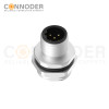 M12 5 Pin B Male Aviation Panel Mount Connector,Welded Plate Front Mounting (Rear Lock) Connector