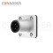 M12 B code Male Circular Connector-Panel Mount,Solder Square Flange,14x14