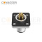 M12 B code Male Circular Connector-Panel Mount,Solder Square Flange,14x14