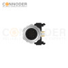 M12 B Code Male Angle Circular Connector-Panel Mount, PCB Dip-solder Connection,M12x1.0,