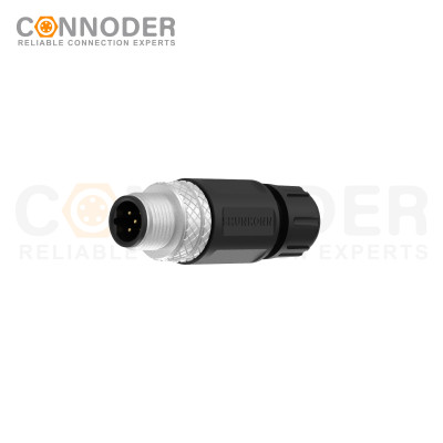 M12 Male Straight Circular Connector-Field Wireable,,Screw Connection,B code,PG7